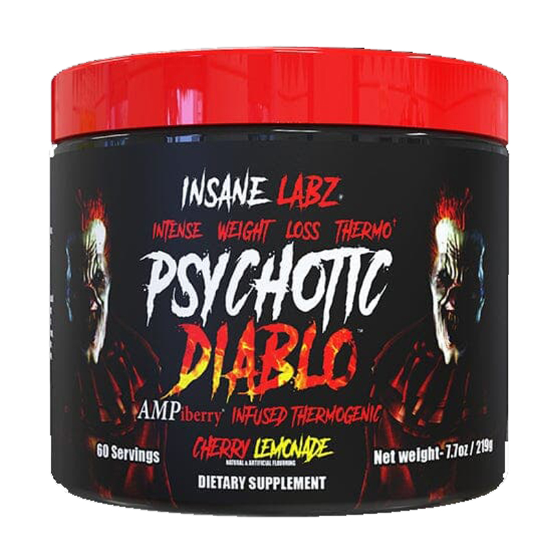 Insane Labz Psychotic Diablo Powder 60 Servings - Cherry Lemonade