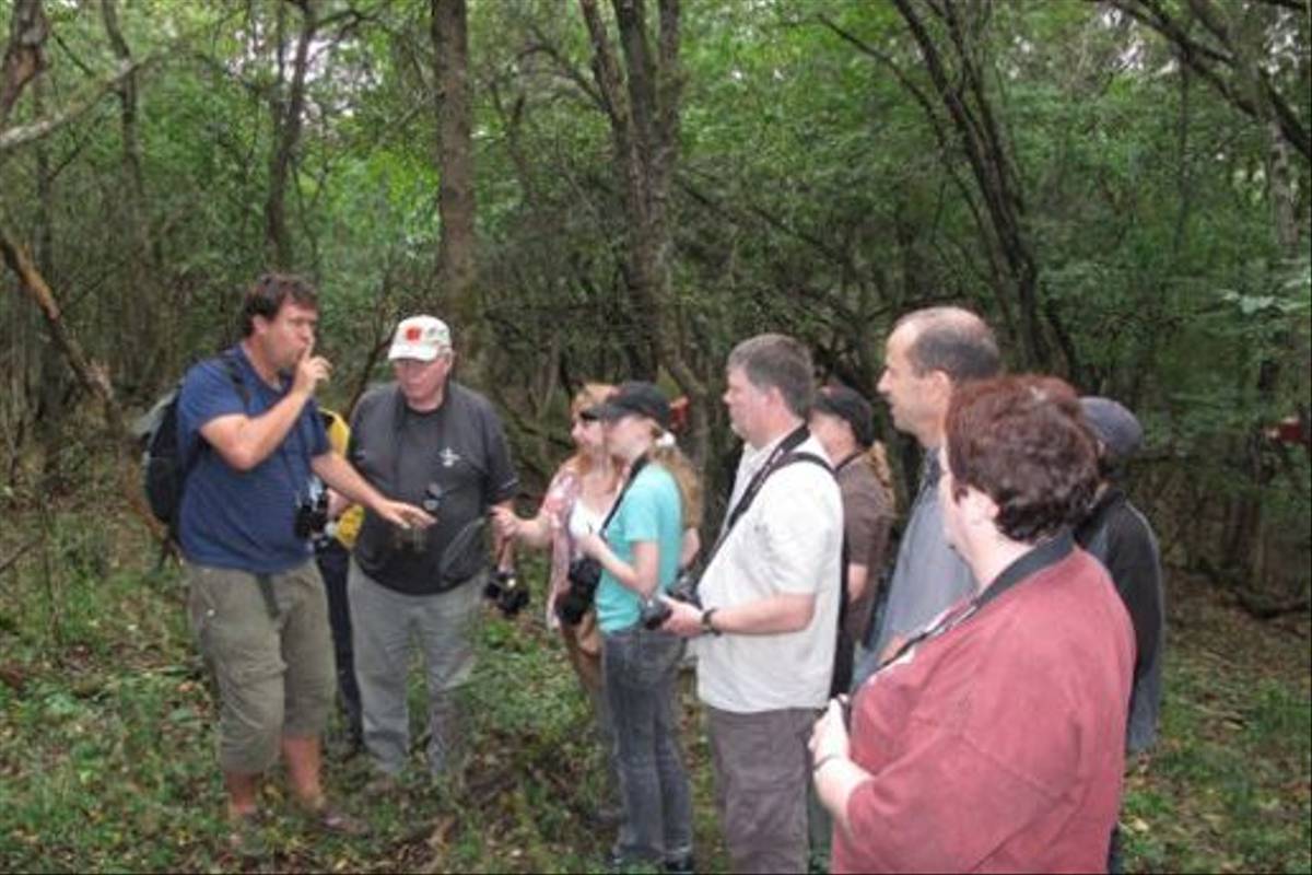 Jon Stokes and Naturetrek group (Sandor)