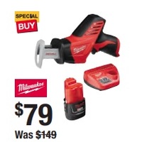 Milwaukee M12 12V Hackzall Reciprocating Saw 1.5Ah Kit