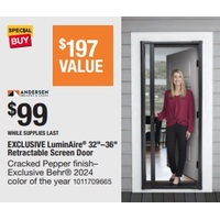 LuminAire 32-in–36-in Retractable Screen Door