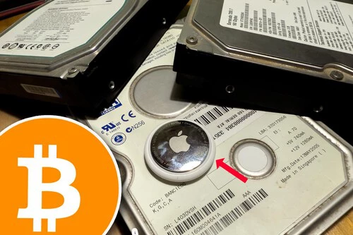 Discos Duros Bitcoin Airtag