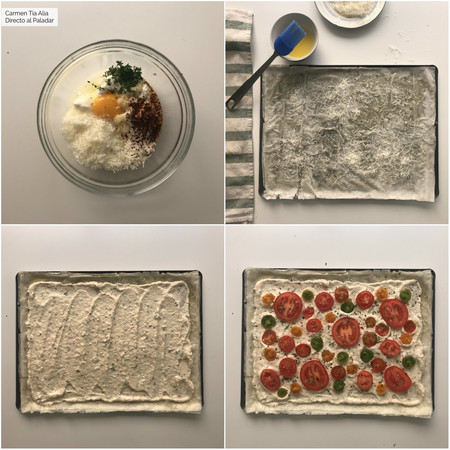 Paso A Paso Tarta Salada De Ricotta Y Tomate