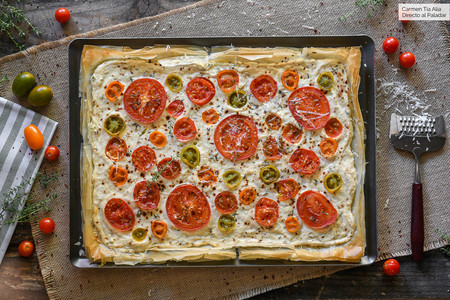 Tarta salada de queso ricotta y tomate, receta para saborear a lo grande  los tomates de temporada