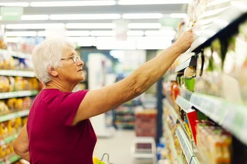 Senior Woman Supermarket