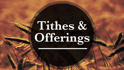 Tithes and Offerings - Wheat Preaching Slide