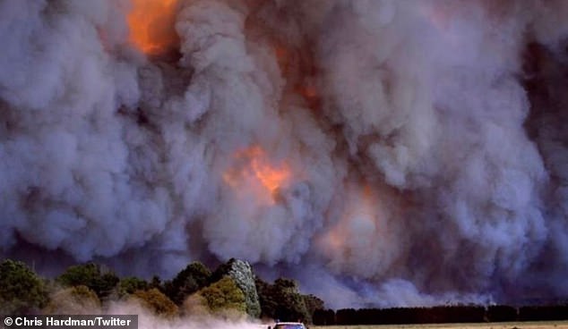 Residents in East Gippsland have been told to evacuate due to the bushfires and dangerous conditions on Monday