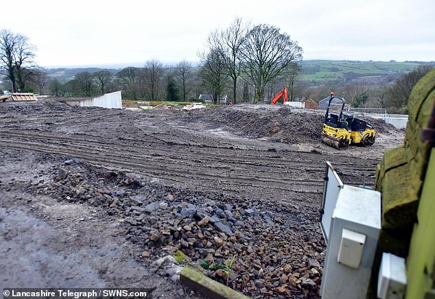 Building work has now began at the Blackburn site despite after plans for the homes were approved in September last year