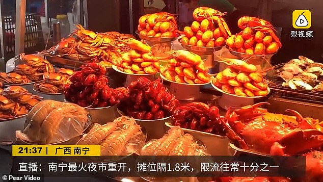 Apart from insects, vendors offer a wide selection of dishes, including seafood and desserts