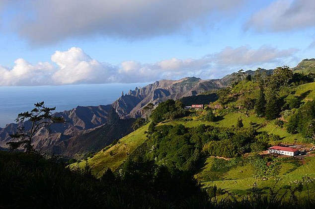 Napoleon was described as a 'physical wreck' by the time of his death in 1821 following six years incarcerated on the island of St Helena (pictured) after his defeat at the Battle of Waterloo in 1815