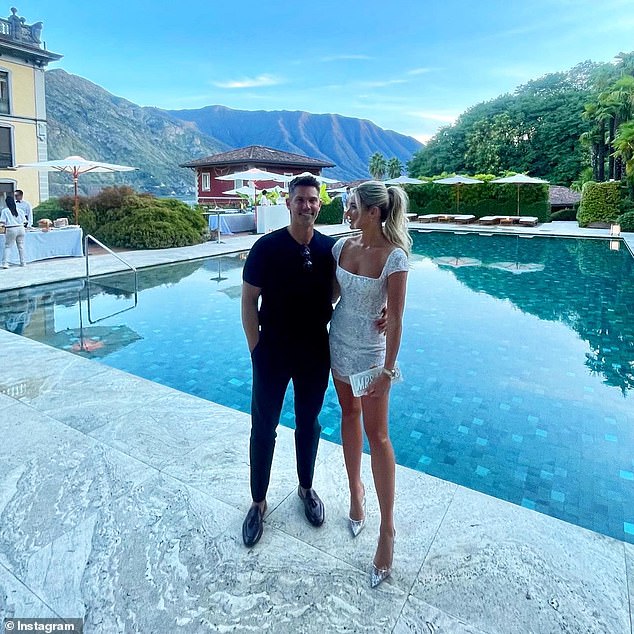 Blair and Melanie tied the knot in a no expense spared ceremony at luxury Villa Balbiano in Lake Como, Italy, that same month. The pair were surrounded by 80 guests. Pictured