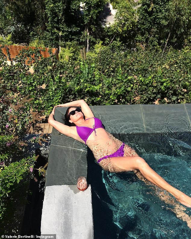 Bertinelli seen in her backyard in a bikini on Instagram; she used to show off her body often