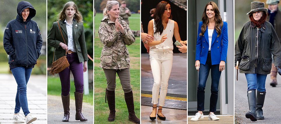 Do skinny jeans prove you're posh? As they come roaring back into fashion, the royal women