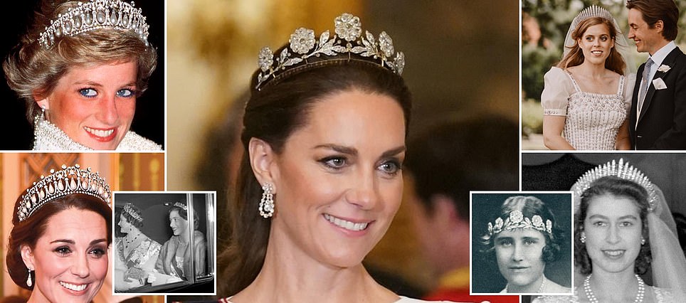 The triumph of the tiara... and how Kate broke with tradition for the Coronation