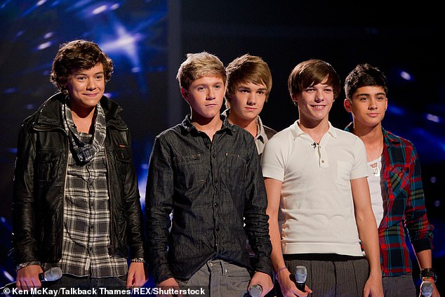 Liam (centre) was just 16 when he became one fifth of One Direction in 2010