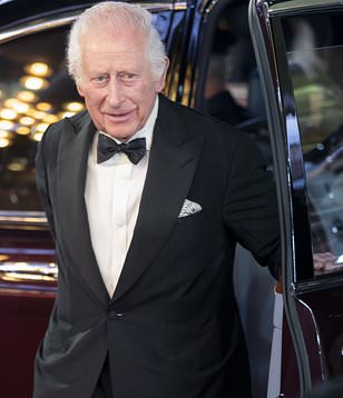 King Charles makes a royal entrance for the Gladiator II premiere in London - as he