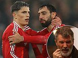 Roy Keane tells Alejandro Garnacho to celebrate scoring for Man United 'or get a job somewhere else' after star's muted reaction to Leicester wonder goal after spat with YouTuber