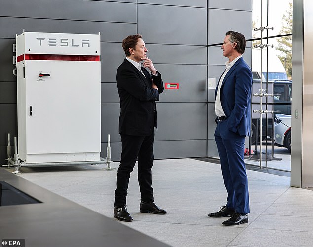 Musk, whose company is the only one that actually manufactures EVs in the Golden State and holds 55% of California's EV market share, slammed Newsom's proposal