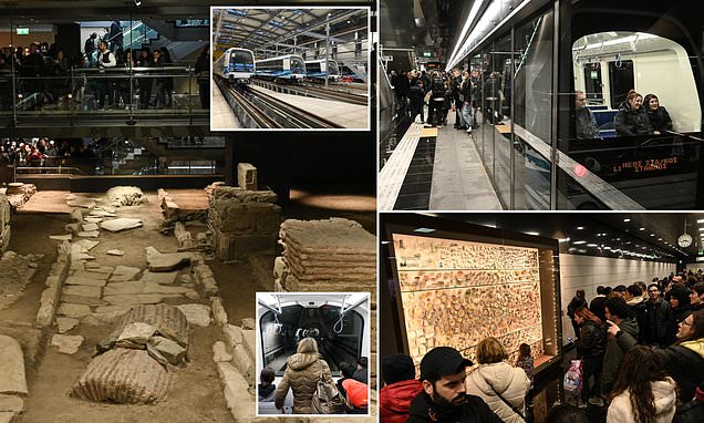 'An underground museum': Inside Greece's astonishing new £2.5billion driverless metro