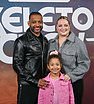 JB Gill posed with his family at the screening of Star Wars: Skeleton Crew at the BFI Southbank