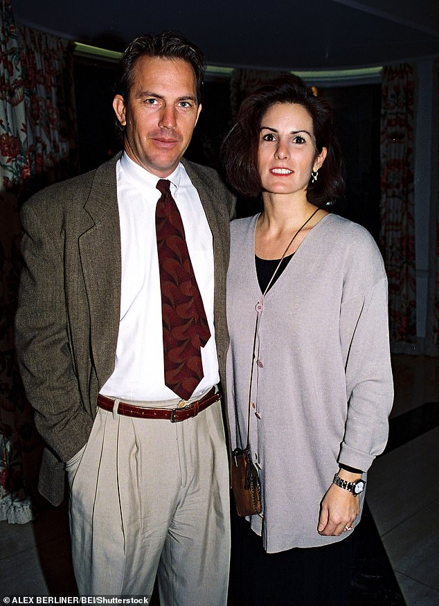 Kevin welcomed his three eldest children during his 16-year marriage to ex-wife #1 Cindy Costner (R, pictured in 1993), which ended in 1994