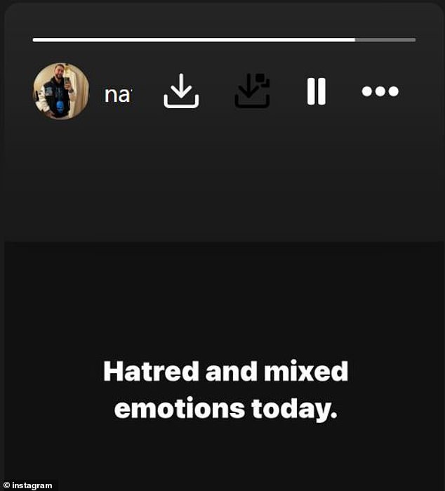 After news of Nelson's death circulated, Nathan took to Instagram to share his thoughts, saying he was filled with 'hatred and mixed emotions'