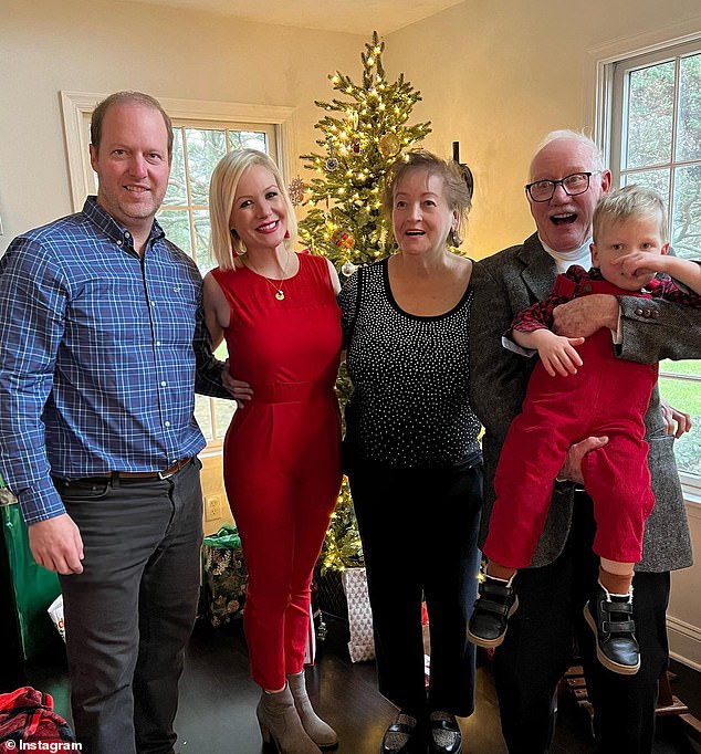 Dr. Kelly Powers is pictured surrounded by her family in happier times