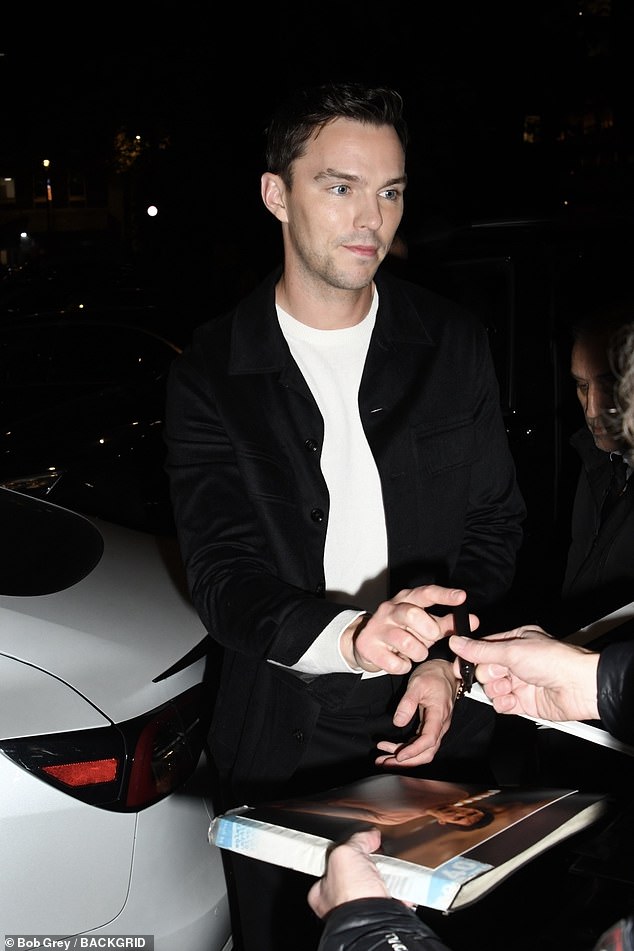 Nicholas Hoult plays Lily's onscreen husband Thomas Hutter