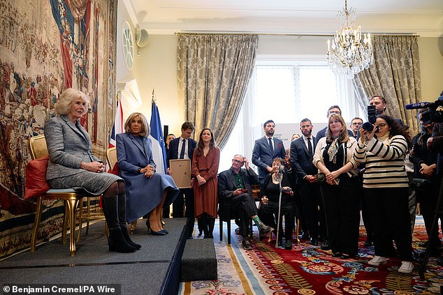 At today's ceremony, Camilla and Brigitte were introduced to the judges as well as the shortlisted authors