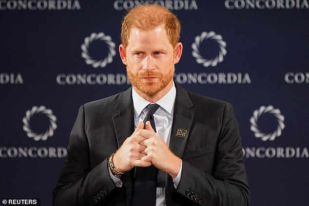 Prince Harry at the 2024 Concordia Annual Summit in New Year in September