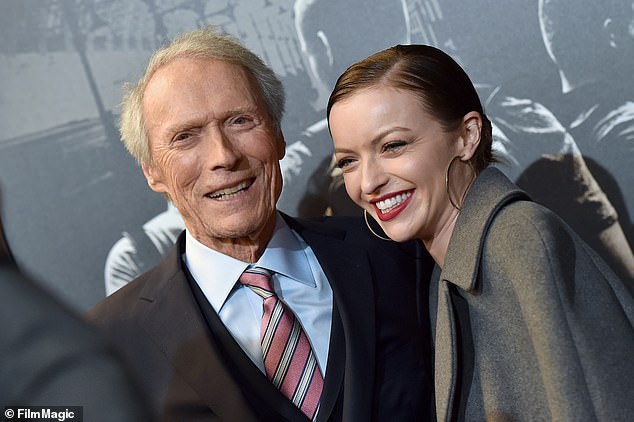 The star is pictured with screen icon dad Clint Eastwood in 2018