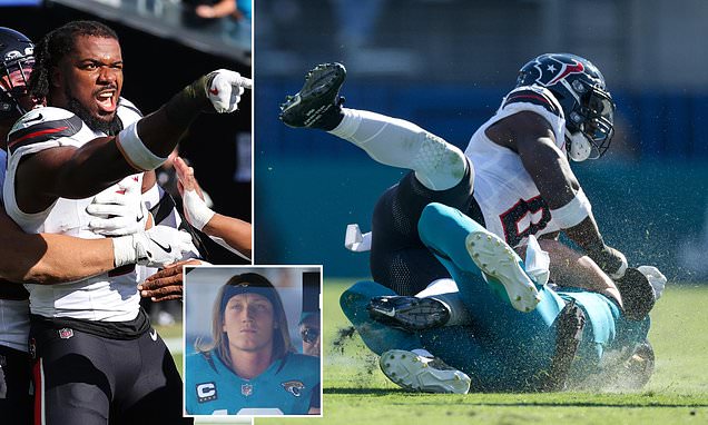 Texans linebacker Azeez Al-Shaair gives shocking reaction to NFL ban for vicious hit on