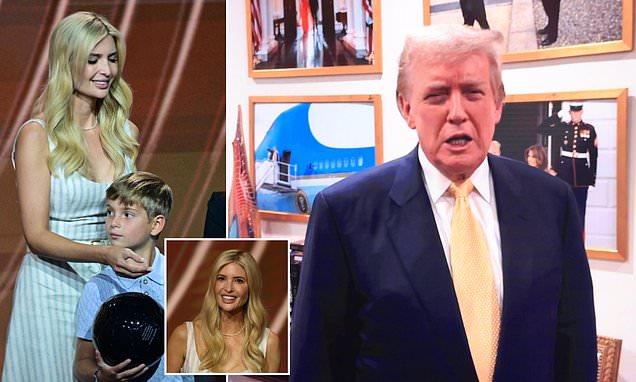 Ivanka Trump stuns at Club World Cup draw as Donald delivers verdict on son Barron's