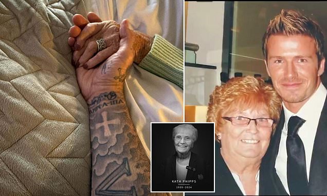 David Beckham posts emotional tribute to Man United's much-loved receptionist Kath Phipps