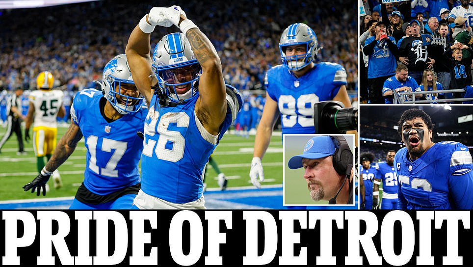 Lions look Super Bowl-ready with 34-31 win over rival Packers after gutsy late call by