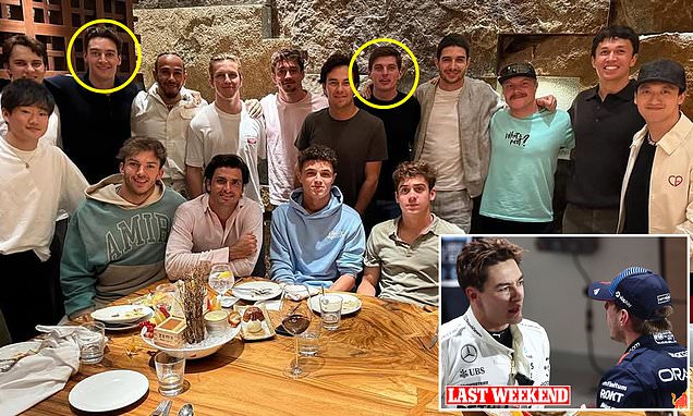 Inside Formula One's VERY awkward end of season dinner: Max Verstappen and George Russell