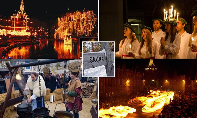 From flaming fireballs to 'ghost saunas': The top 20 quirky European Christmas traditions