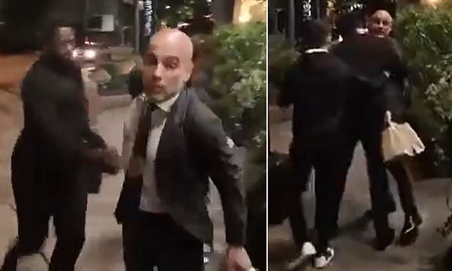 Video emerges of Pep Guardiola being confronted by fan with Man City manager held back