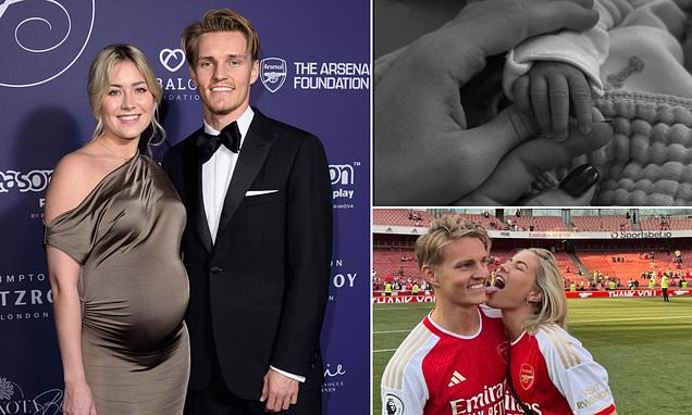 Arsenal captain Martin Odegaard announces birth of his first child with ballroom dancer