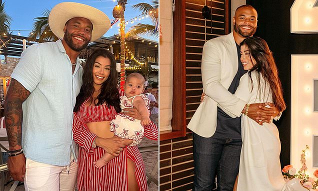 Dak Prescott reveals his fiancée is pregnant with second child... just nine months after