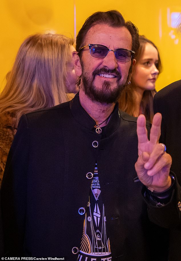 Ringo, 84, at an early listening session for his first country music album next month