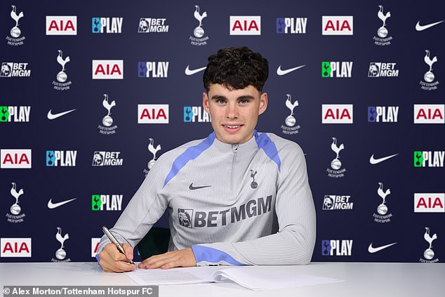 The versatile teenager joined Tottenham in the summer after leaving his boyhood club Leeds