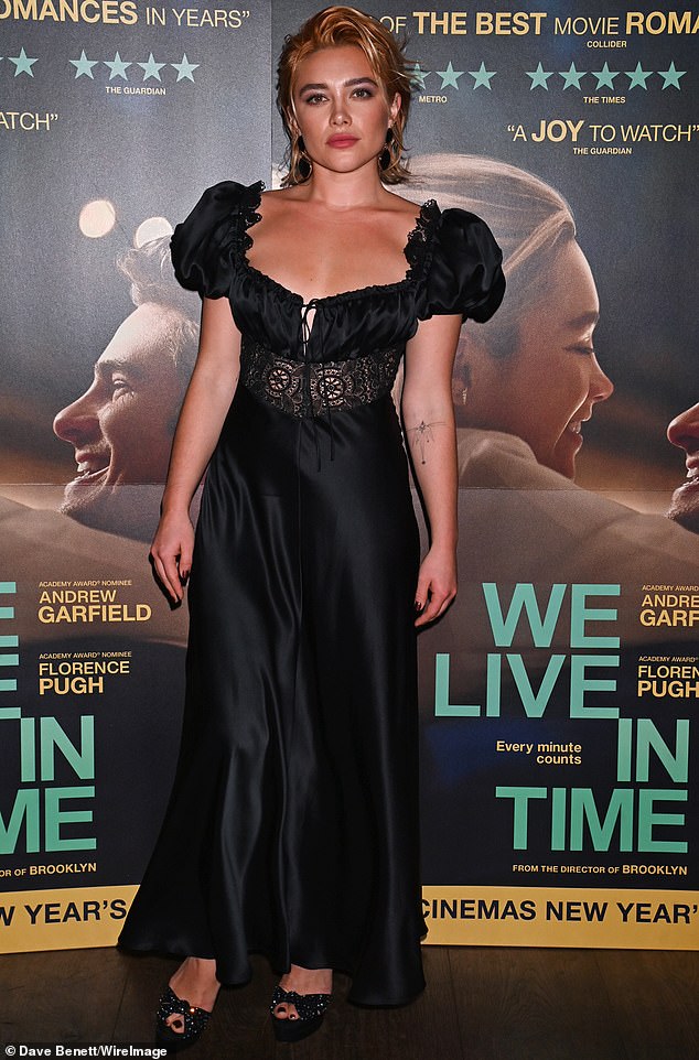 Florence Pugh looked sensational as she attended a special screening of We Live In Time at the Ham Yard Hotel in London on Friday night