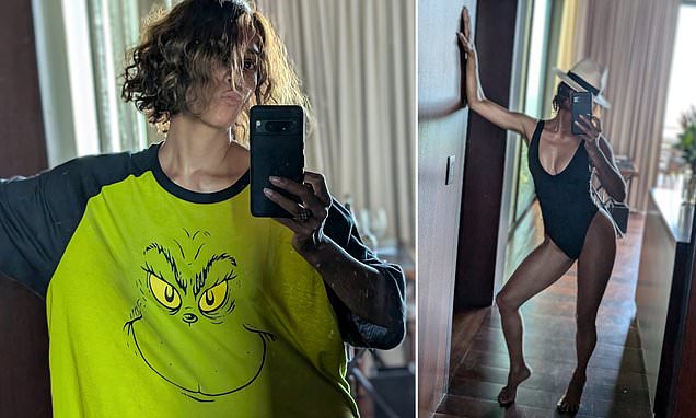 Halle Berry, 58, poses in swimsuit while deciding if she's 'naughty or nice' on vacation with her boyfriend