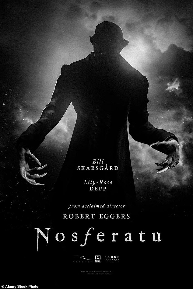 Bill Skarsgard as Nosferatu in the poster for the chilling new film