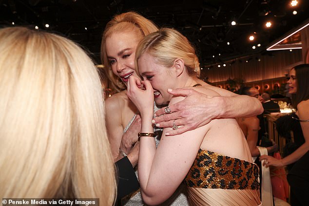 Golden Globes viewers missed out on drama behind the scenes, such as when Nicole Kidman ¿ who was nominated for best actress in a drama for Babygirl ¿ comforted a sobbing Elle Fanning