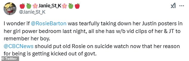 Barton's frazzled emotional state, spawned a storm of critical comments on social media, as many reminded her of what led to the decision. Others predicted the staffer's job was 'toast'