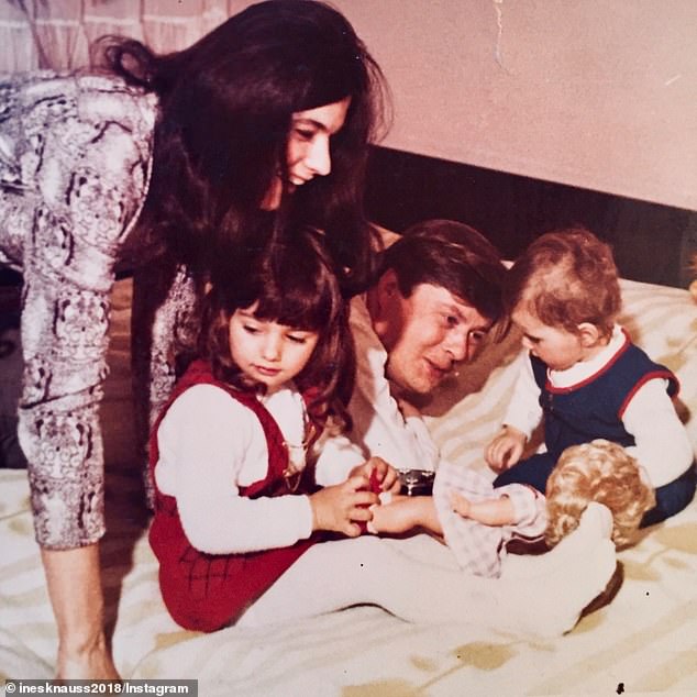 Writing in her memoir, Melania described the atmosphere in the three-bedroom apartment in which she, her sister and her parents lived as 'vibrant and lively.' (Pictured: The Knauss family)