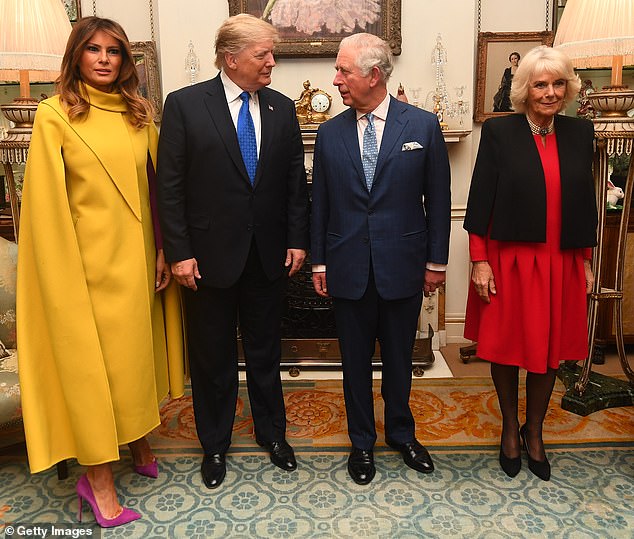 Charles and Camilla meet the Trumps at Clarence House in London in December 2019