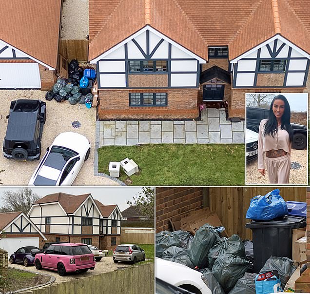 Katie Price 'alarms neighbours' in rural Sussex over mounting rubbish outside her new