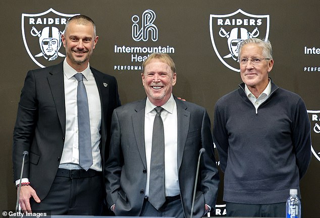 The Raiders hired Pete Carroll (R) as their head coach and John Spytek (L) as general manager